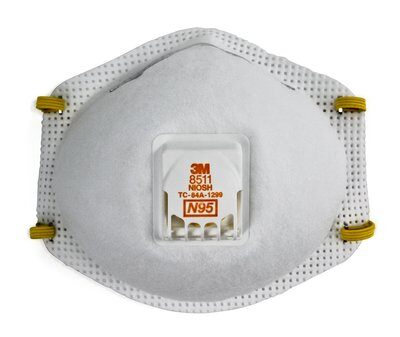 Khẩu trang lọc bụi bảo vệ hô hấp 3M™ 8511, N95 80 cái/thùng