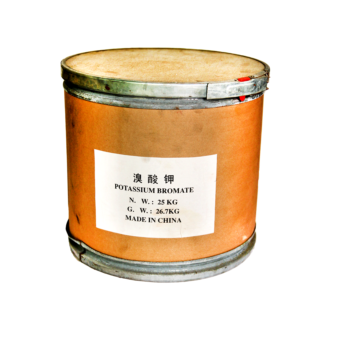 Potassium bromate KBrO3, Trung Quốc, 25kg/thùng