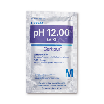 MERCK 199022 Buffer Solution pH 12 (di-sodium hydrogen phosphate / sodium hydroxide) traceable to SRM from NIST and PTB pH 12.00 (25 ° C) Certipur® 30