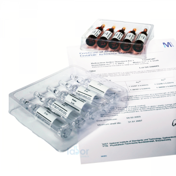 MERCK 108963 Refractive index standard Kit3 1-Methyl-naphthalene / water, traceable to SRM from NIST and PTB n (20 ° C) = 1,6160 Certipur® 1 Box